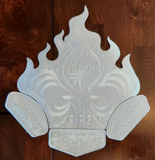 Picture of Light the Fire - White Patch Set